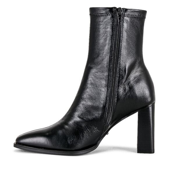 Black Leather Ankle Boots - Picture 4 of 10